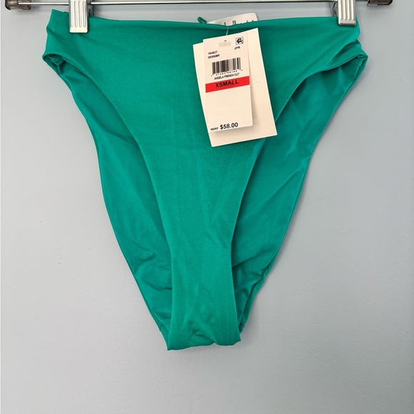 NEW Becca by Rebecca Virtue Angela French Cut Swim Bottom Size XS Jasper Green - Picture 3 of 5